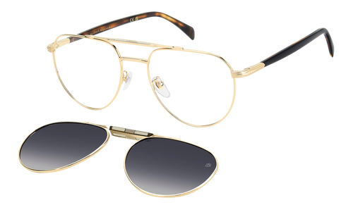 DB 1238/C - Gold - Blue Shaded Polarized