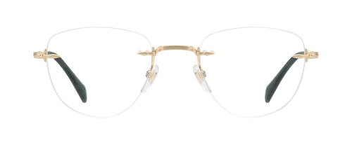 DB 1243 - Gold Striped Green - Blue Mirror