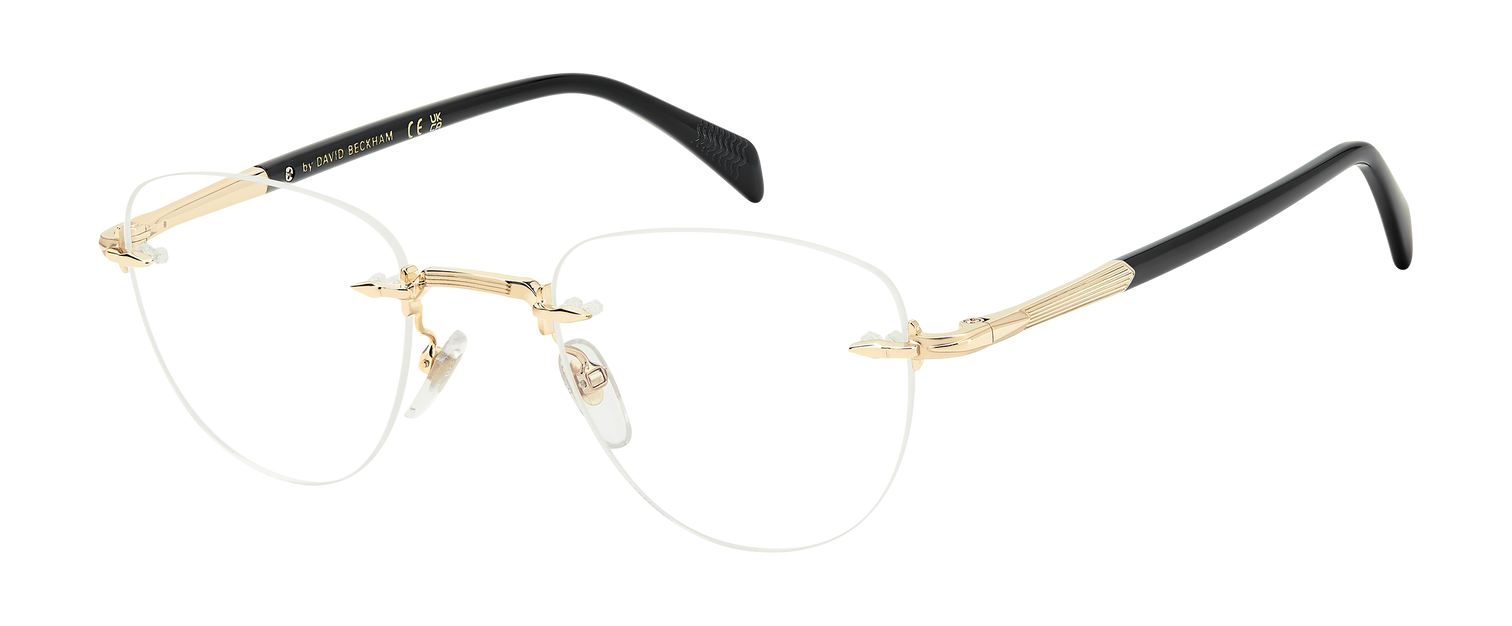 DB 1243 - Gold Black - Blue Mirror