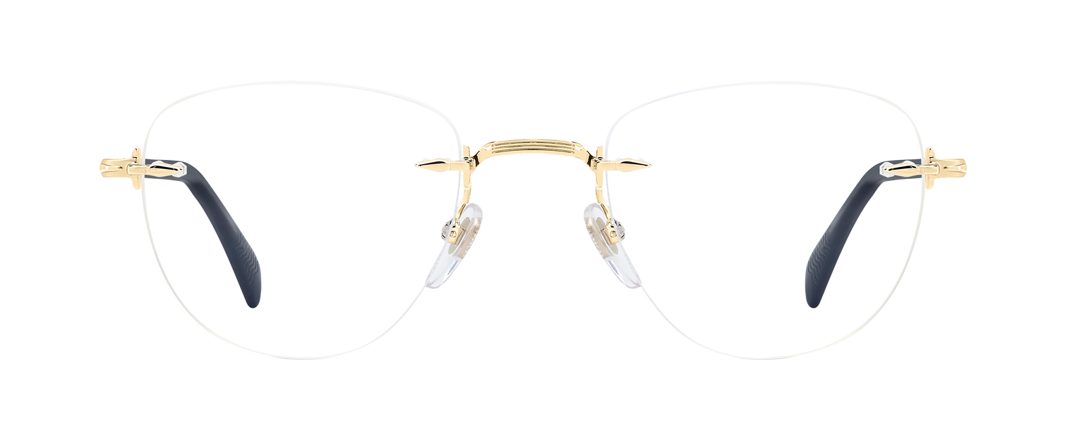 DB 1243 - Gold Black - Blue Mirror