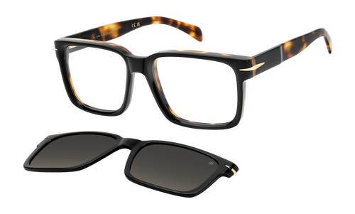 DB 7163/C - Black Havana - Green Shaded Polarized
