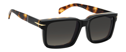 DB 7163/C - Black Havana - Green Shaded Polarized