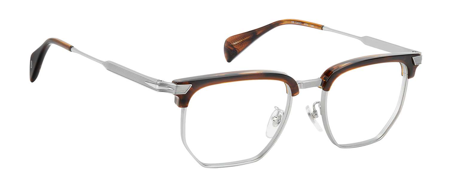 DB 1240/G - Brown Horn Silver - Frames