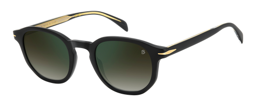 DB 1007/S - Matte Black - Green Shaded Green Mirror