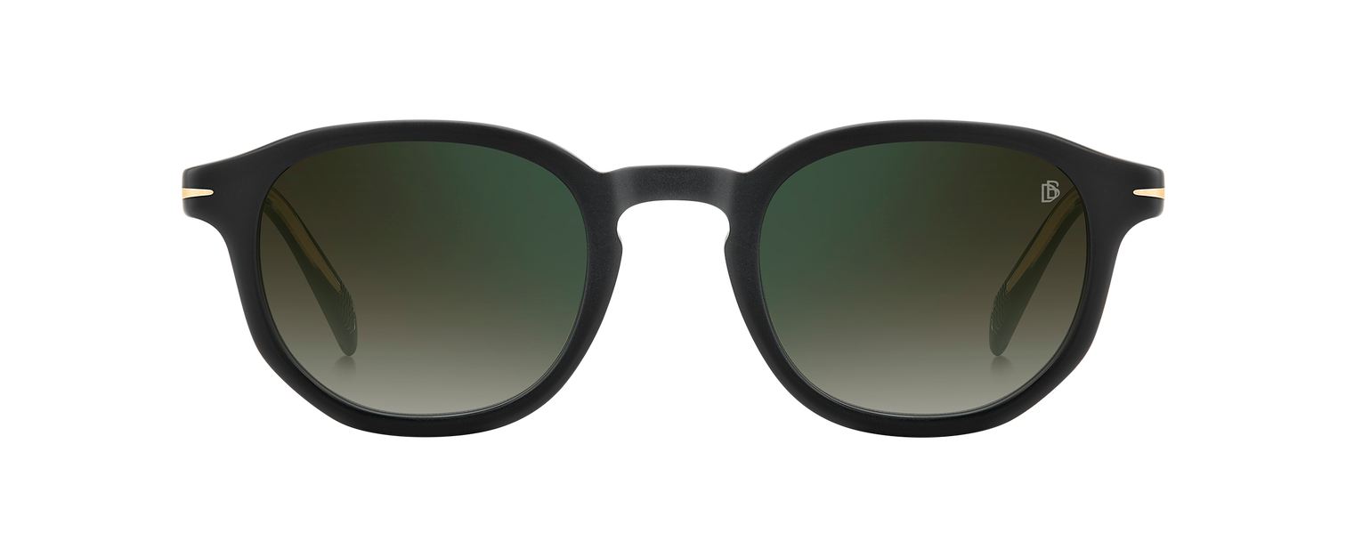 DB 1007/S - Matte Black - Green Shaded Green Mirror