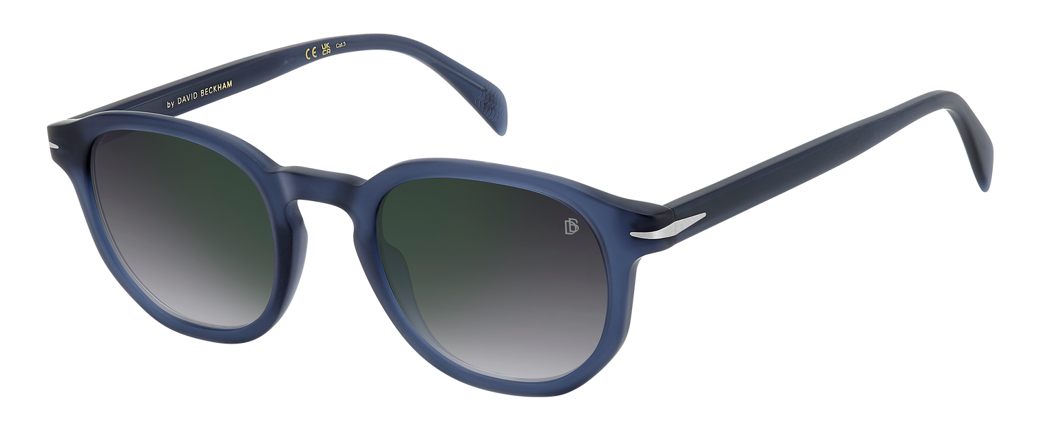 DB 1007/S - Matte Blue - Grey Shaded Green Mirror