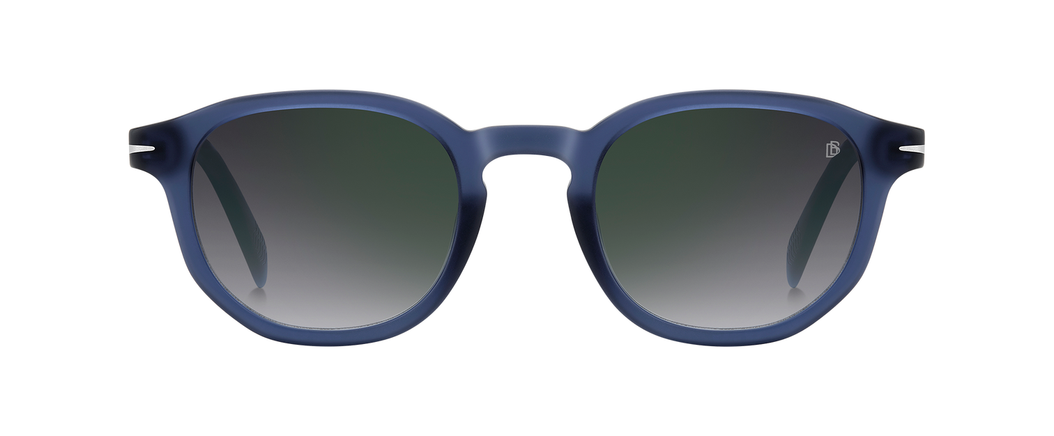 DB 1007/S - Matte Blue - Grey Shaded Green Mirror