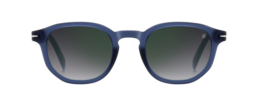 DB 1007/S - Matte Blue - Grey Shaded Green Mirror