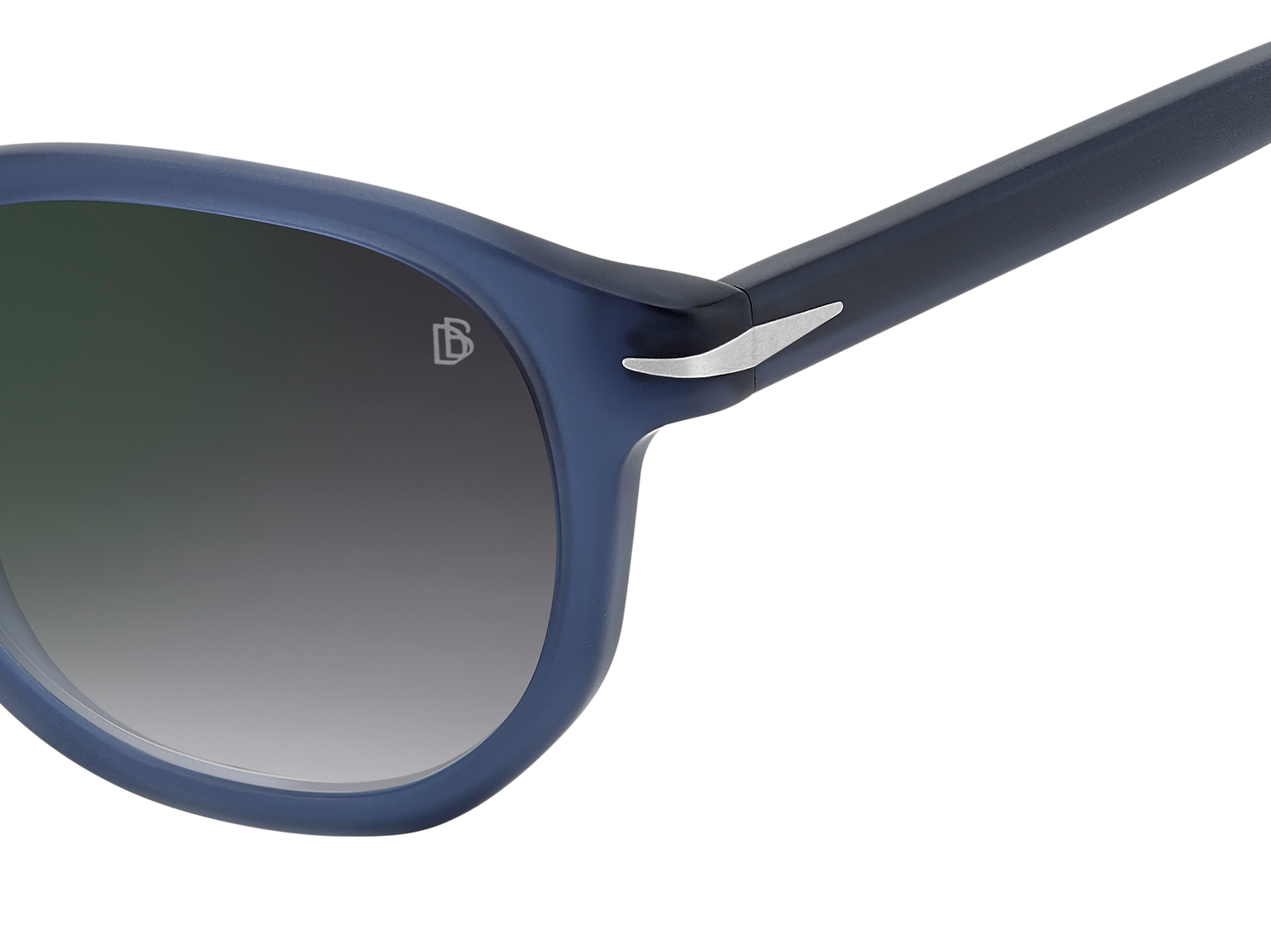 DB 1007/S - Matte Blue - Grey Shaded Green Mirror