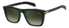 DB 7000/S - Matte Black - Green Shaded Green Mirror