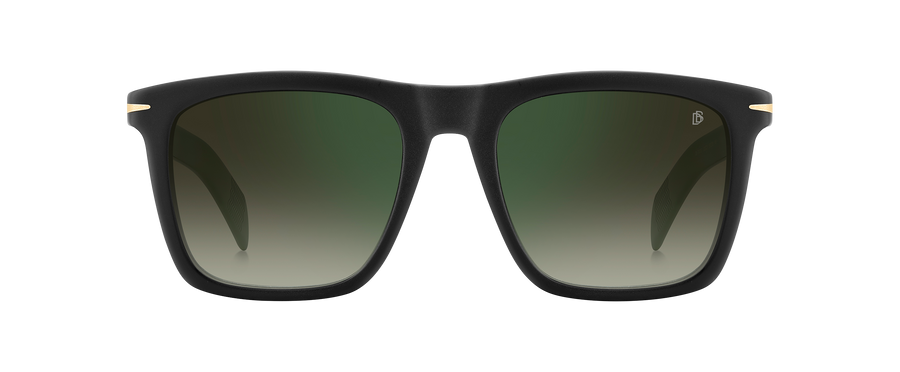 DB 7000/S - Matte Black - Green Shaded Green Mirror