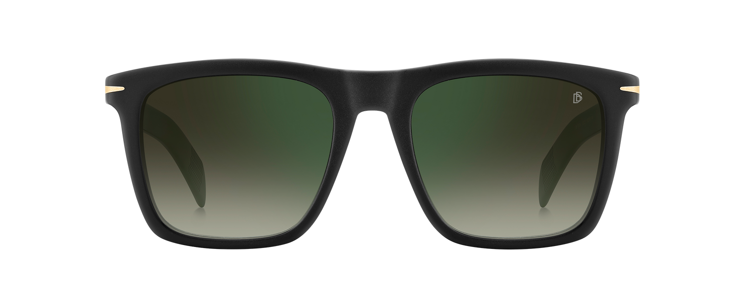 DB 7000/S - Matte Black - Green Shaded Green Mirror