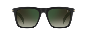 DB 7000/S - Matte Black - Green Shaded Green Mirror