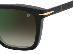 DB 7000/S - Matte Black - Green Shaded Green Mirror