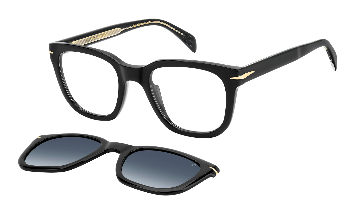 DB 7043/CS - Schwarzgold - Blau schattiert Polarisiert