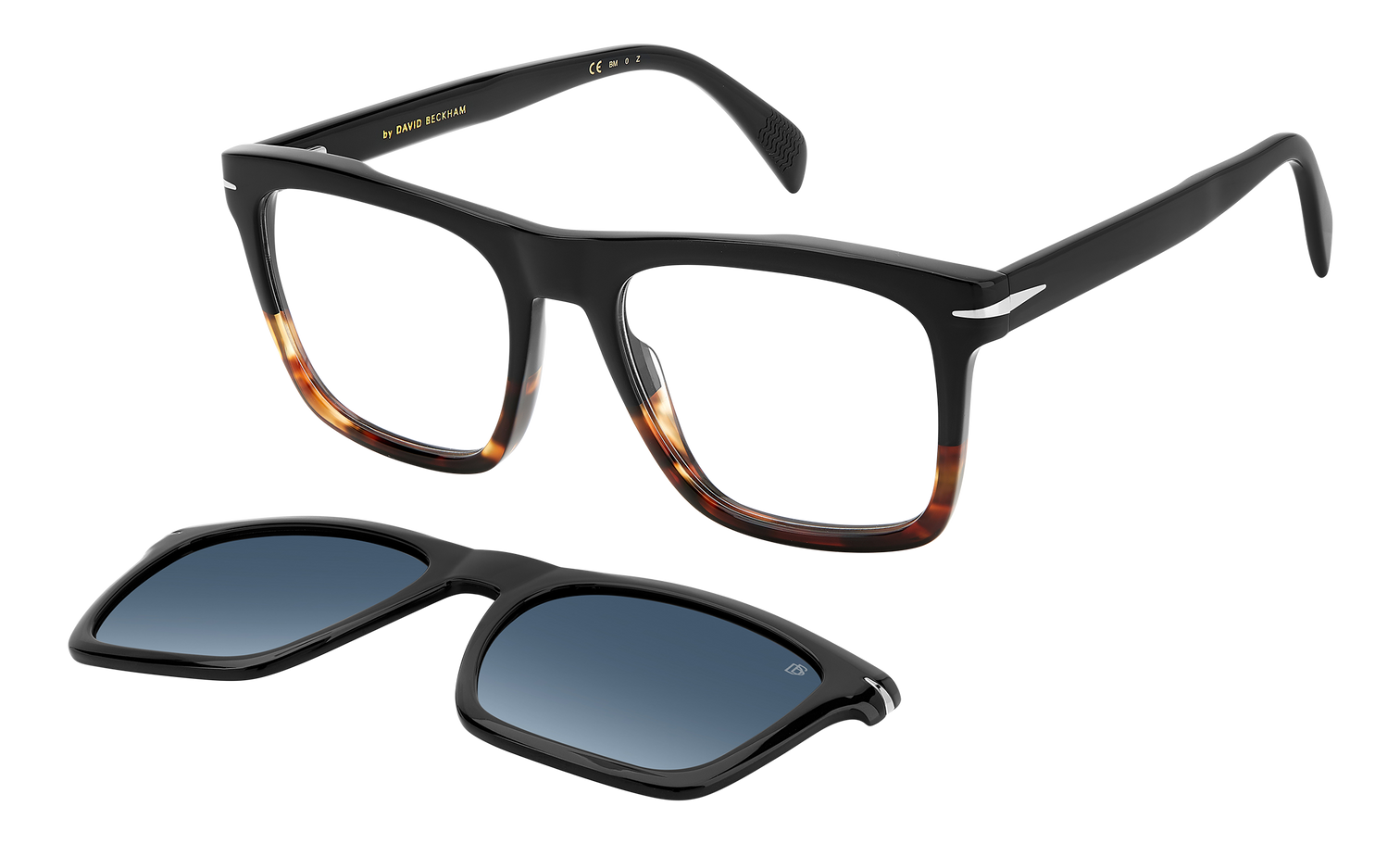 DB 7000/CS - Black Horn - Blue Shaded Polarized
