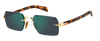 DB 7109/S - Gold Havana - Green Mirror