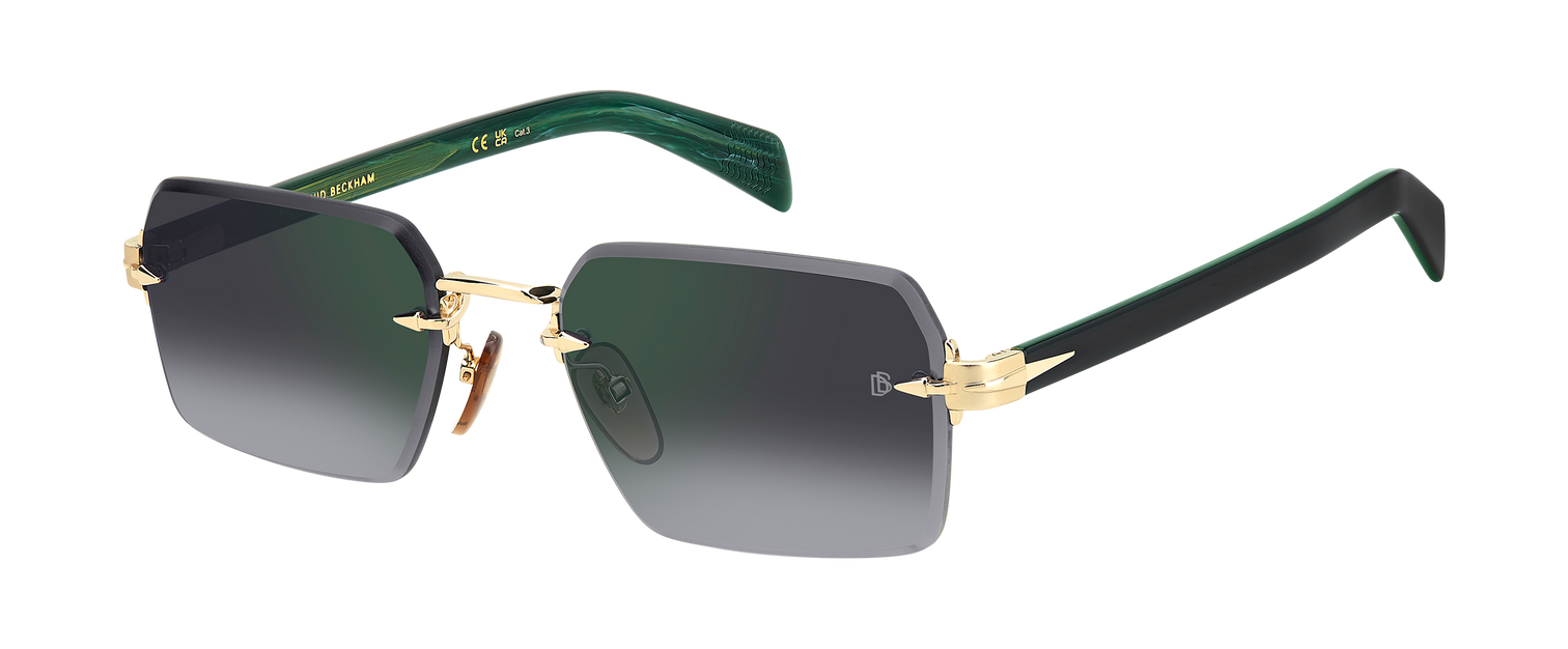 DB 7109/S - Gold Green - Grey Shaded Green Mirror