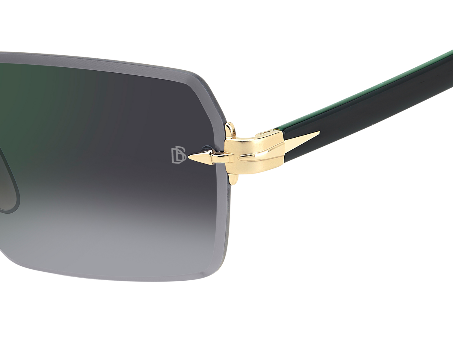 DB 7109/S - Gold Green - Grey Shaded Green Mirror