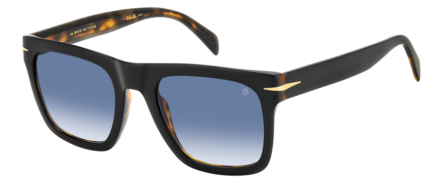 DB 7000/S FLAT - Black Havana - Dk Blue Shaded