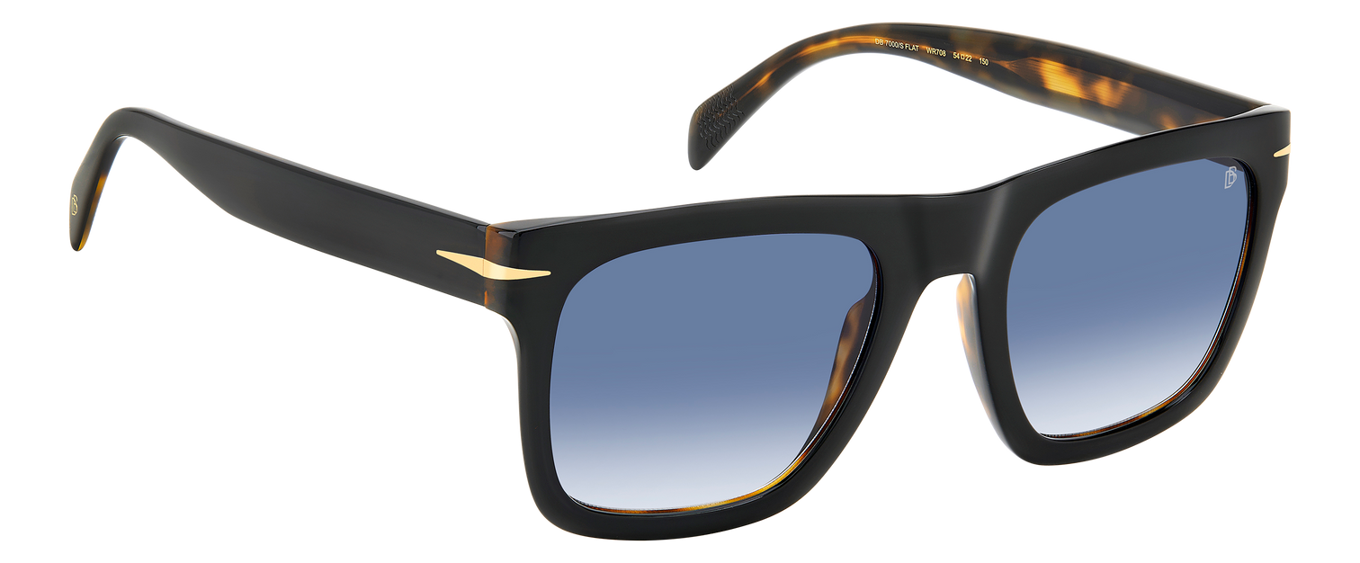 DB 7000/S FLAT - Black Havana - Dk Blue Shaded – EYEWEAR by DAVID DB 7000/S FLAT - Black Havana - Dk Blue Shaded – EYEWEAR by DAVID