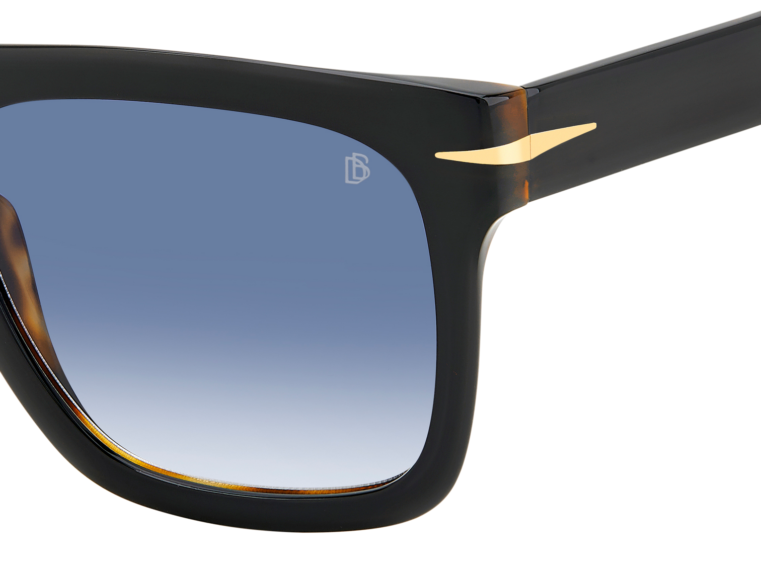 DB 7000/S FLAT - Black Havana - Dk Blue Shaded