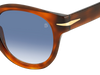 DB 7041/S FLAT - Brun havane - Bleu foncé nuancé