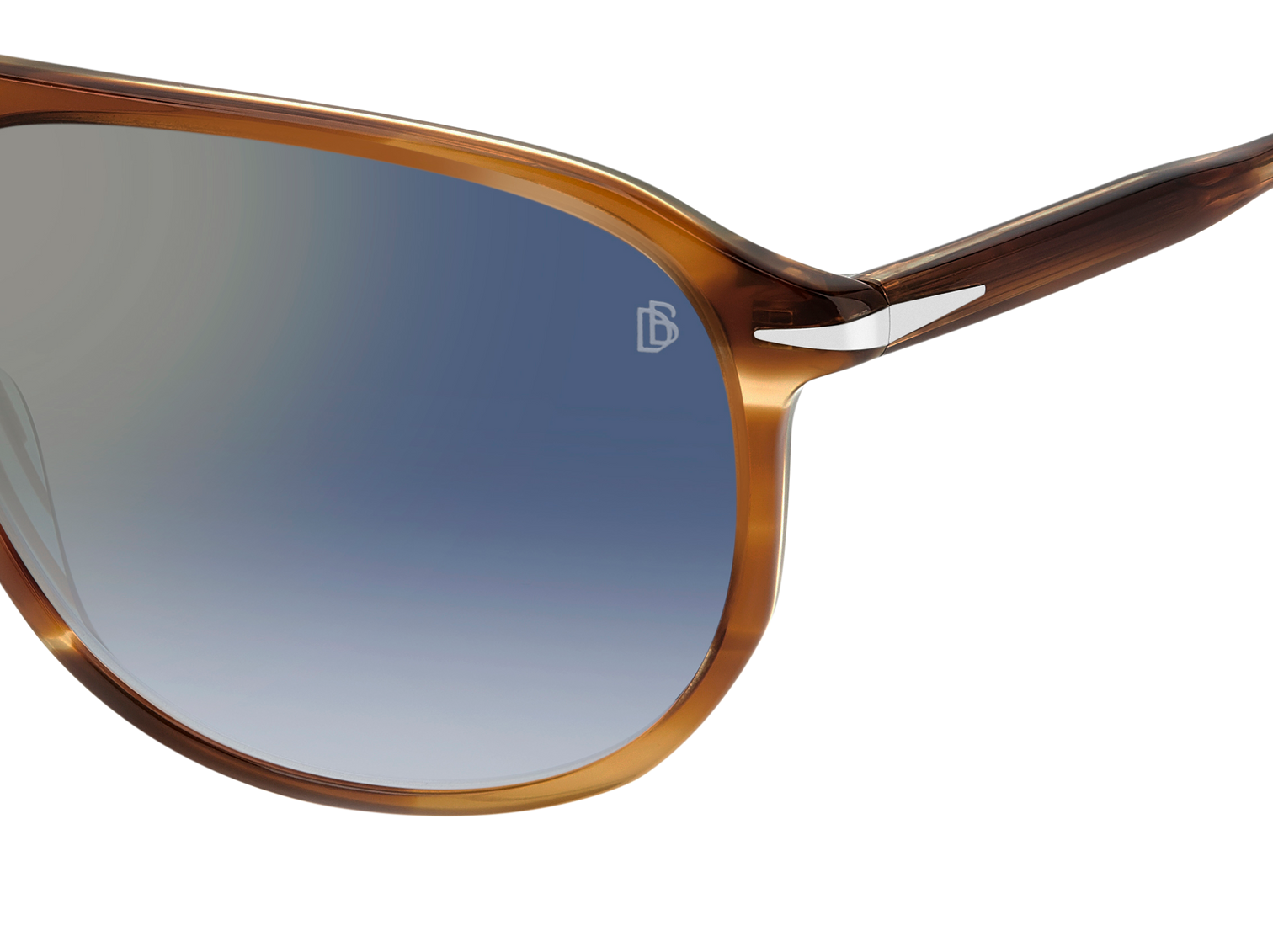 DB 1159/S - Brown Horn - Blue Mirror Antireflex