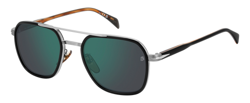 DB 1161/S - Black Striped Brown - Green Mirror