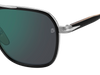 DB 1161/S - Marrone a righe nere - Specchio verde