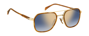 DB 1161/S - Brown Havana Gold - Blue Shaded Gold Mirror