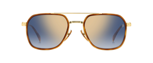 DB 1161/S - Brown Havana Gold - Blue Shaded Gold Mirror