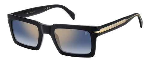 DB 7126/S - Schwarzgold - Blau schattierter Goldspiegel