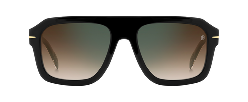 DB 7127/S - Black Gold - Brown Shaded Green Mirror