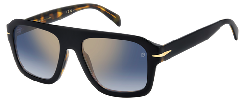 DB 7127/S - Schwarzes Havanna - Blau schattierter Goldspiegel