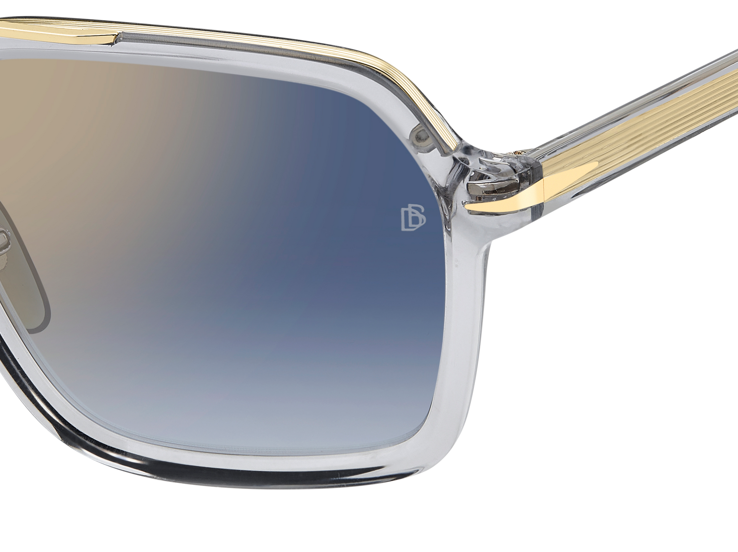 DB 7128/S - Grey Gold - Blue Shaded Gold Mirror