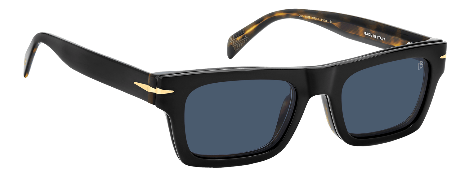 DB 7129/CS - Svart havanna - Bl&aring; polariserad