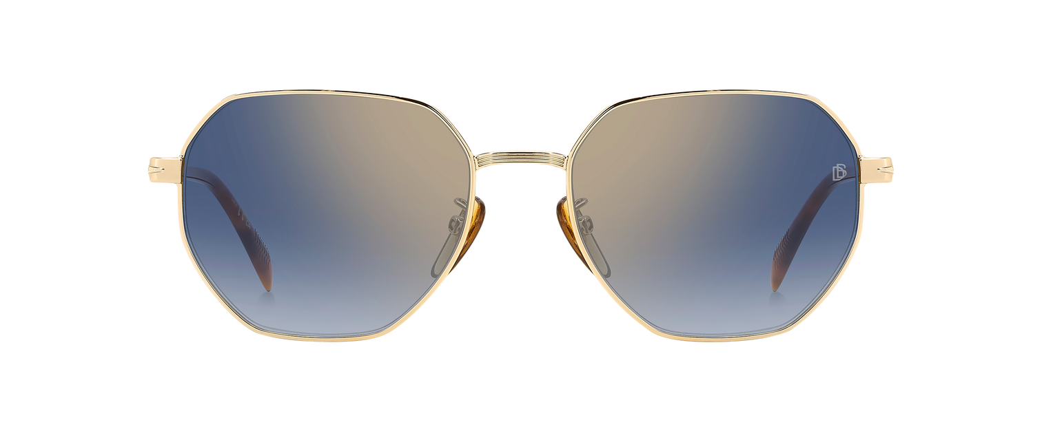 DB 1162/F/S - Gold Havana - Blue Shaded Gold Mirror