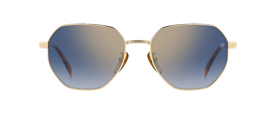 DB 1162/F/S - Gold Havana - Blue Shaded Gold Mirror