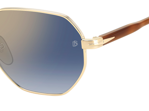 DB 1162/F/S - Gold Havana - Blue Shaded Gold Mirror