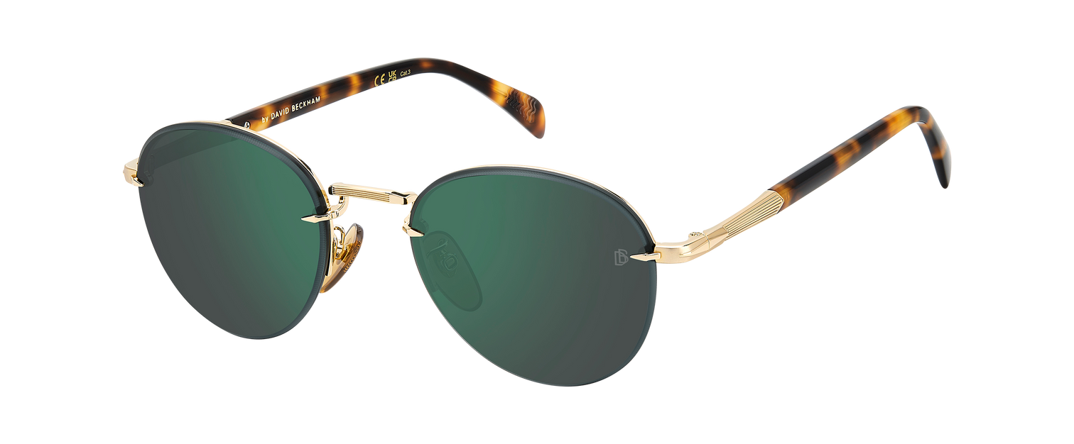 DB 1173/S - Gold Havana - Green Mirror