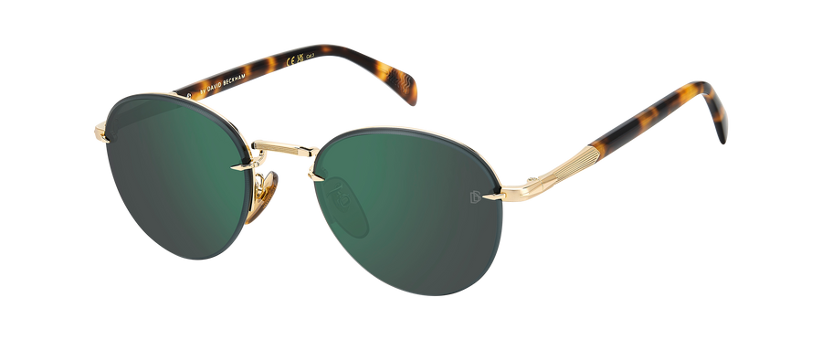 DB 1173/S - Gold Havana - Green Mirror