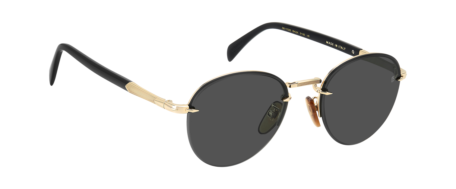 DB 1173/S - Gold Black_ - Blue Shaded Gold Mirror