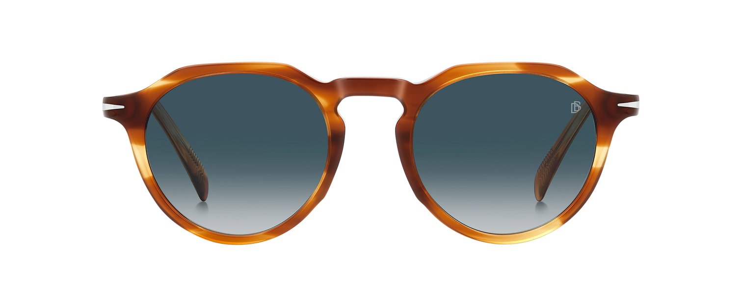 DB 1171/S - Brunt horn - Dk blå skuggad