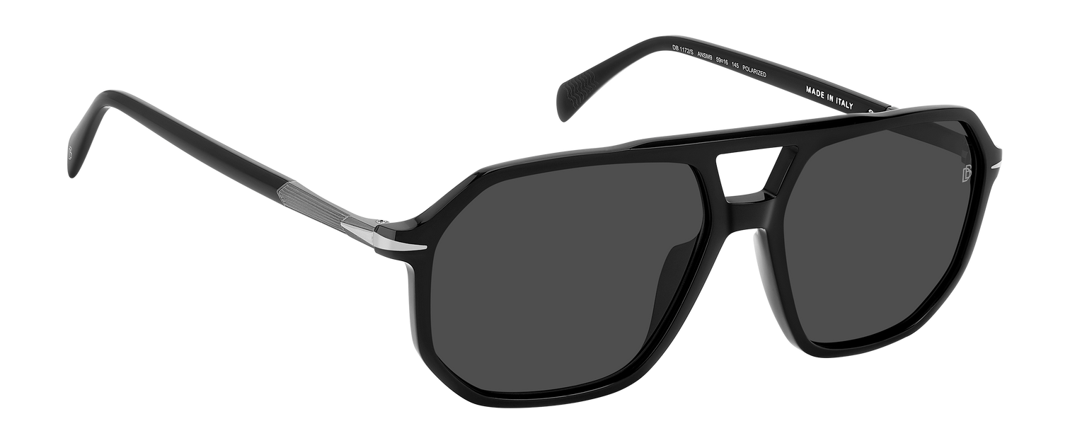DB 1172/S - Black Dark Ruthenium - Grey Polarized