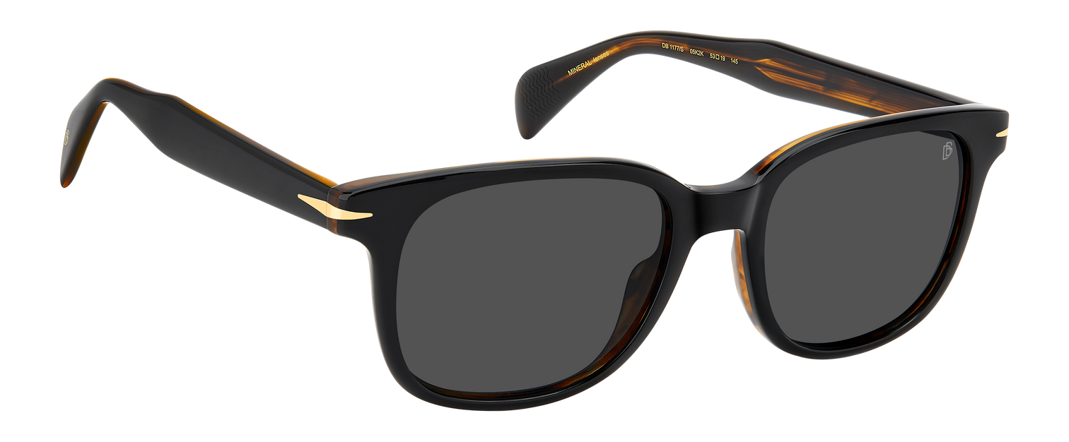 DB 1177/S - Black Striped Brown - Grey Antireflex