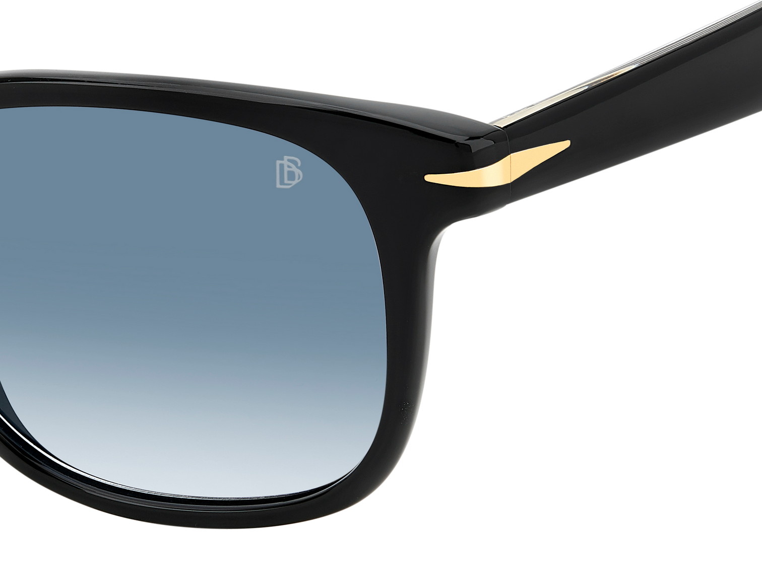 DB 1177/S - Black - Dk Blue Shaded