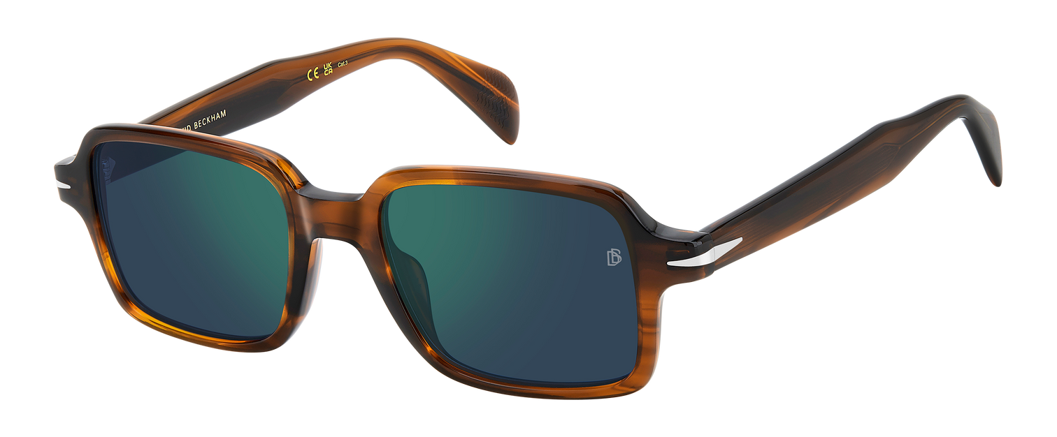 DB 1179/S - Brown Horn - Green Mirror