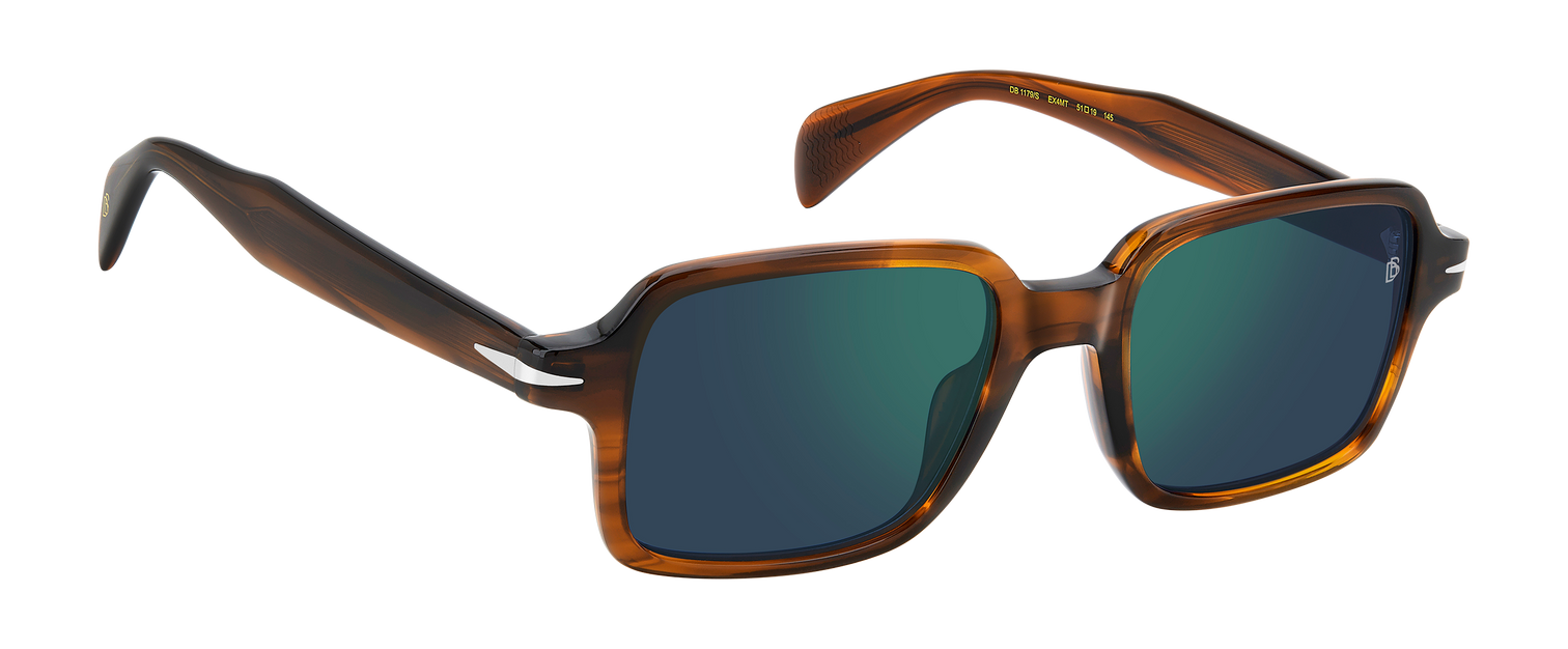 DB 1179/S - Brown Horn - Green Mirror