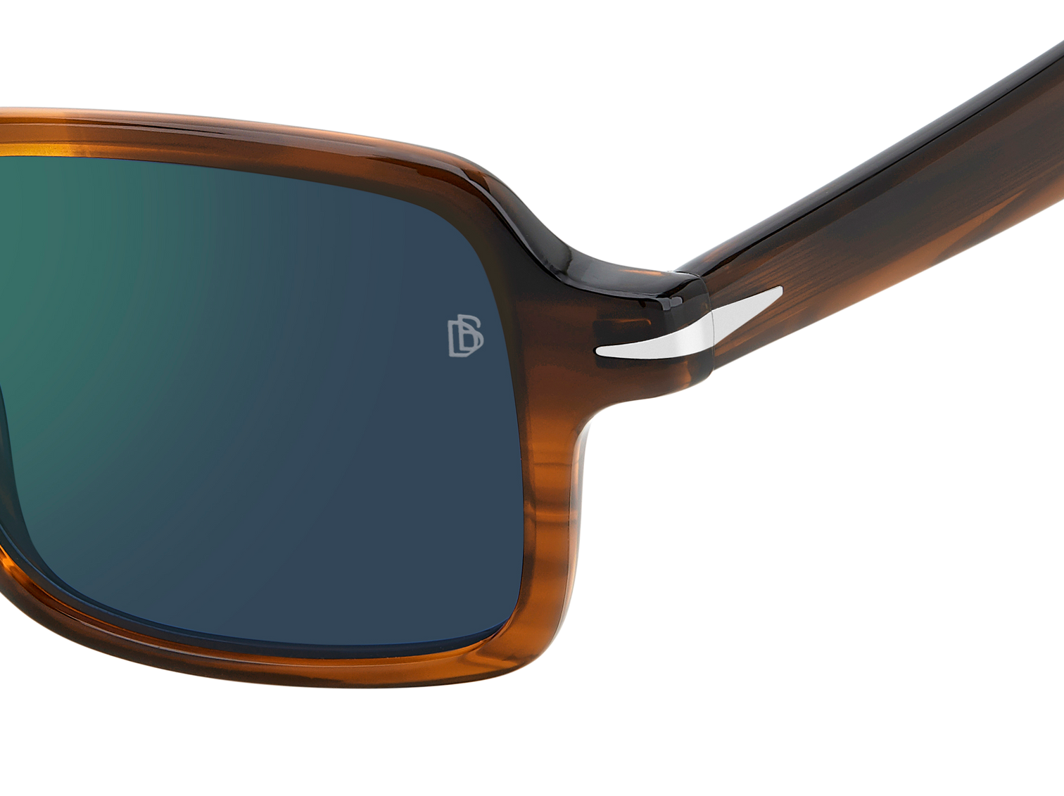 DB 1179/S - Brown Horn - Green Mirror